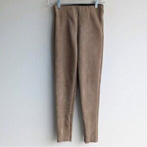 Zara faux suede tan/beige pants